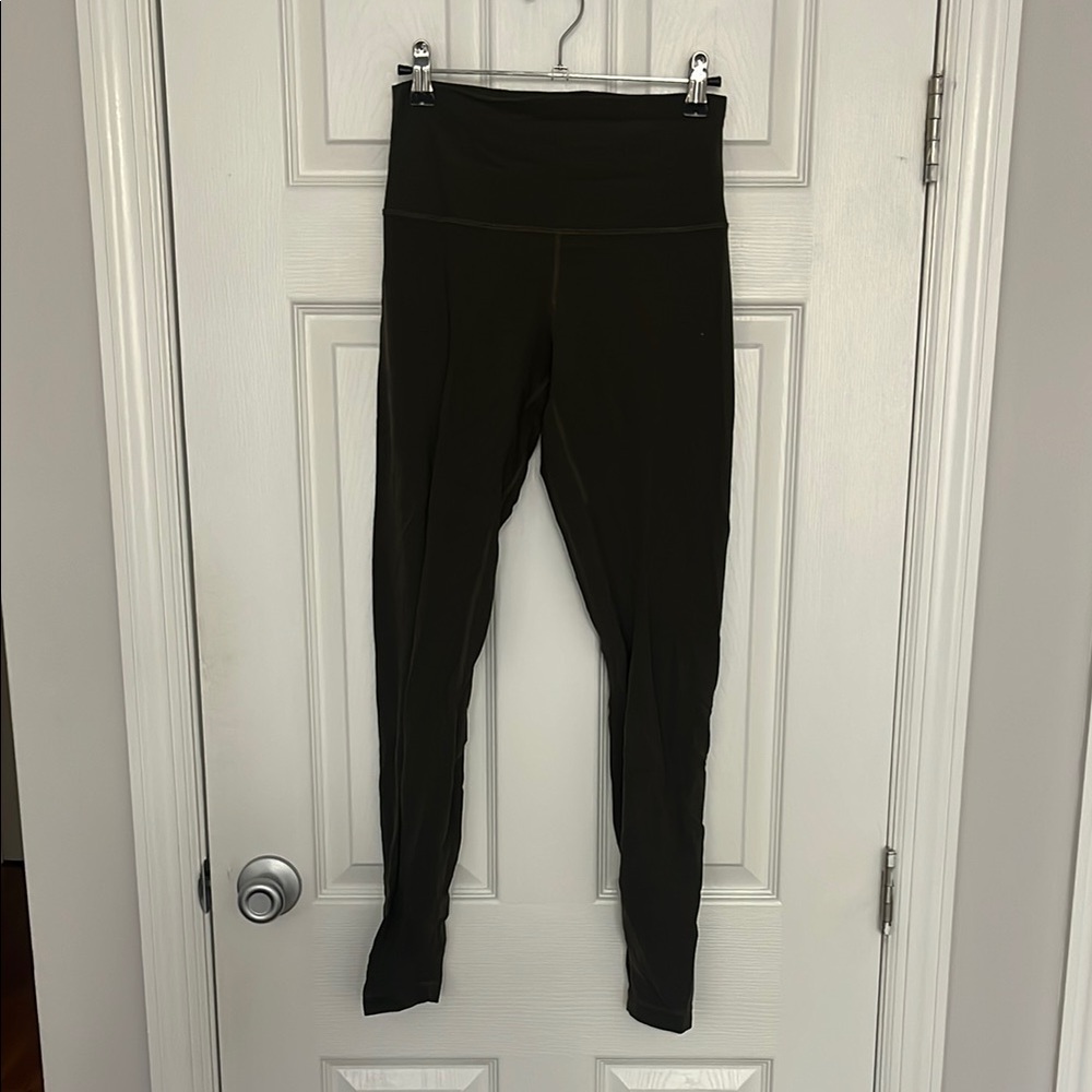 Olive High-Waisted Leggings lululemon size 6 align